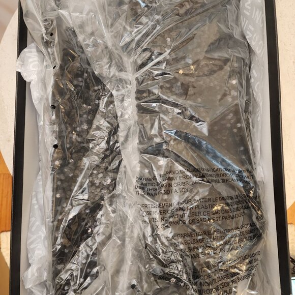 I.N.C. International Concepts Skylar Cuff Pointed-Toe Dress Black Sequins - c003 - Picture 6 of 8